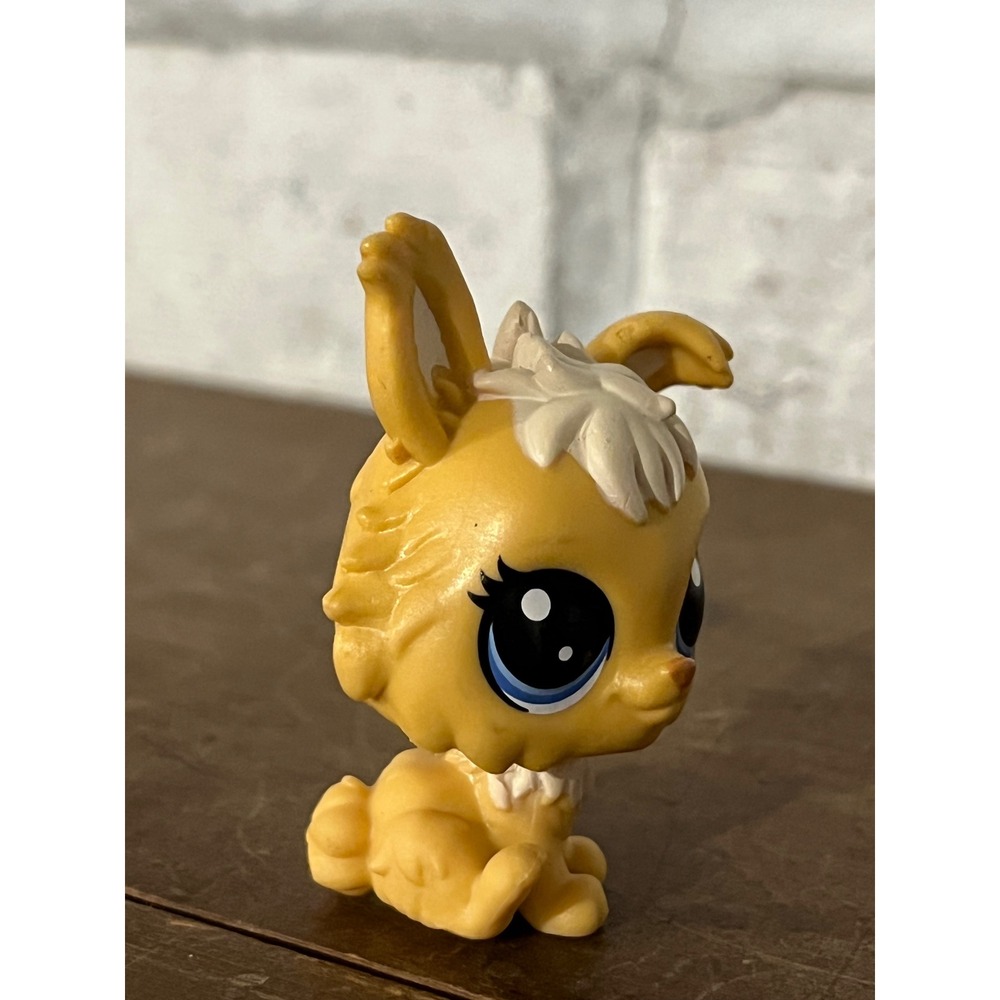 Littlest Pet Shop LPS 3-159 Tan Blonde Angora Rabbit‎ Bunny Blue Eyes - Picture 2 of 5